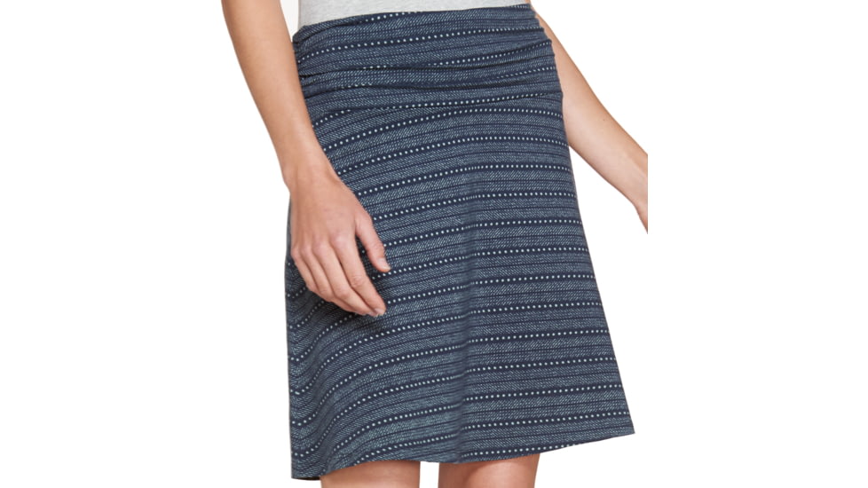 Toad&amp;Co Chaka Skirt - Women's-Deep Navy Dot Print-Small