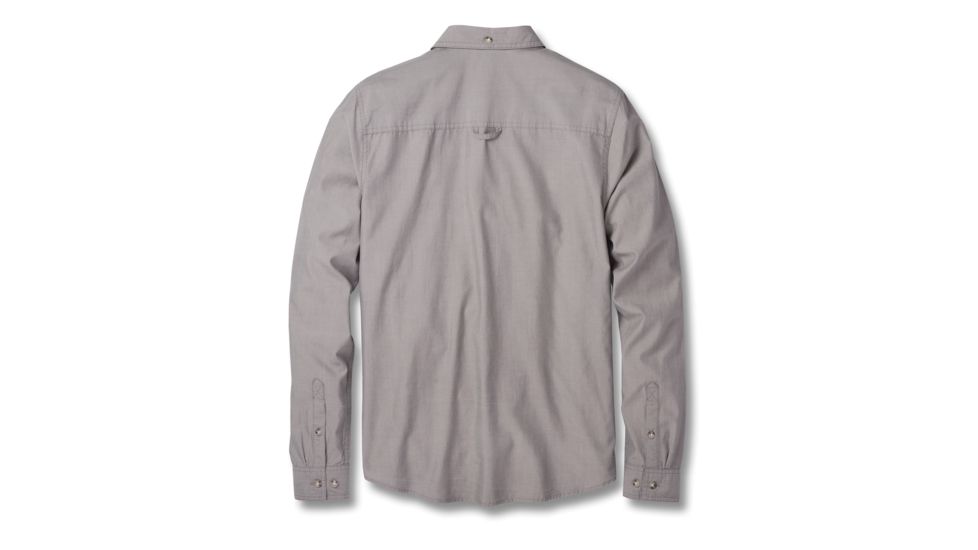 Toad&amp;Co Cutler Mens Long Sleeve Slim Shirt, Smoke, Large T2252801-259-L