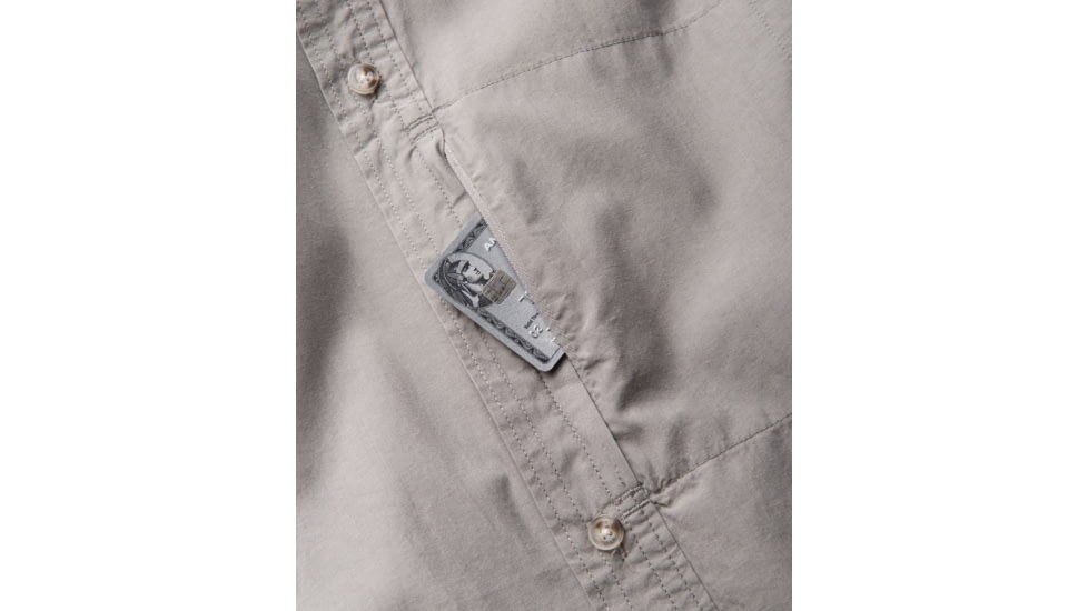 Toad&amp;Co Cutler Mens Long Sleeve Slim Shirt, Smoke, Large T2252801-259-L