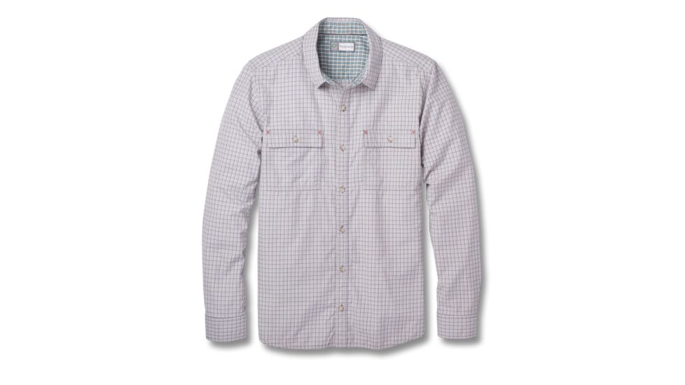 Toad&amp;Co Debug Eddyline Men's Long Sleeve Shirt, Light Ash, Large T2251712-056-L