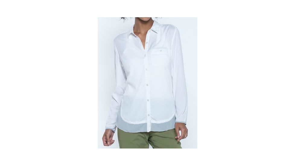Toad&amp;Co Debug Hike thru Long Sleeve Shirt - Women's-White-Small