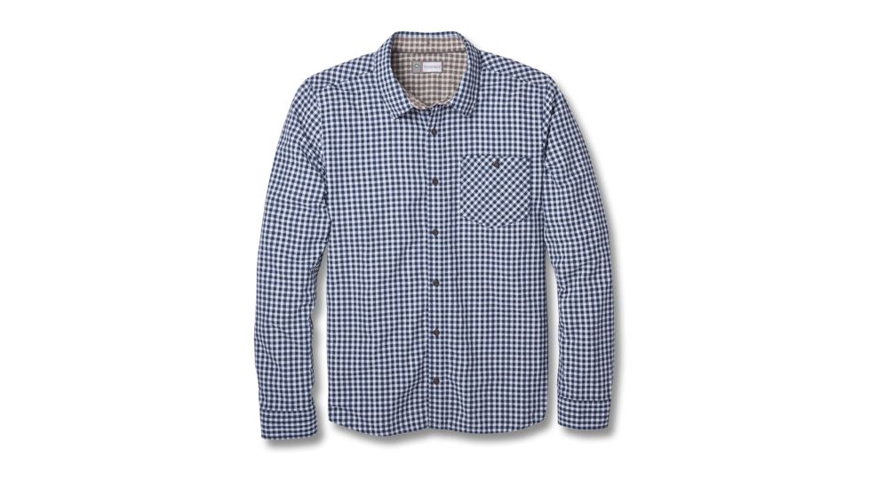 Toad&amp;Co Debug UPF Lightness Men's Long Sleeve Shirt, Deep Navy, Small, T2252605-420-S