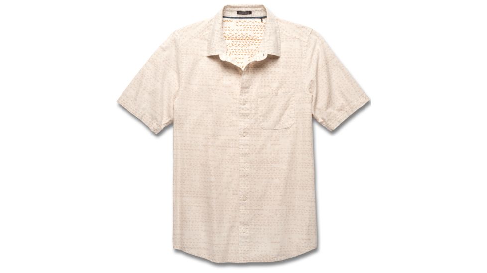 Toad&amp;Co Fletch Print Short Sleeve Shirt - Men's-Egret Print-Small