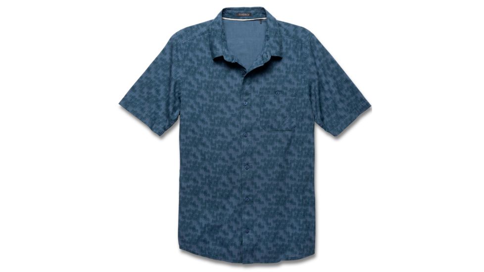 Toad&amp;Co Fletch Print Short Sleeve Shirt - Men's-Moody Blue Print-Small