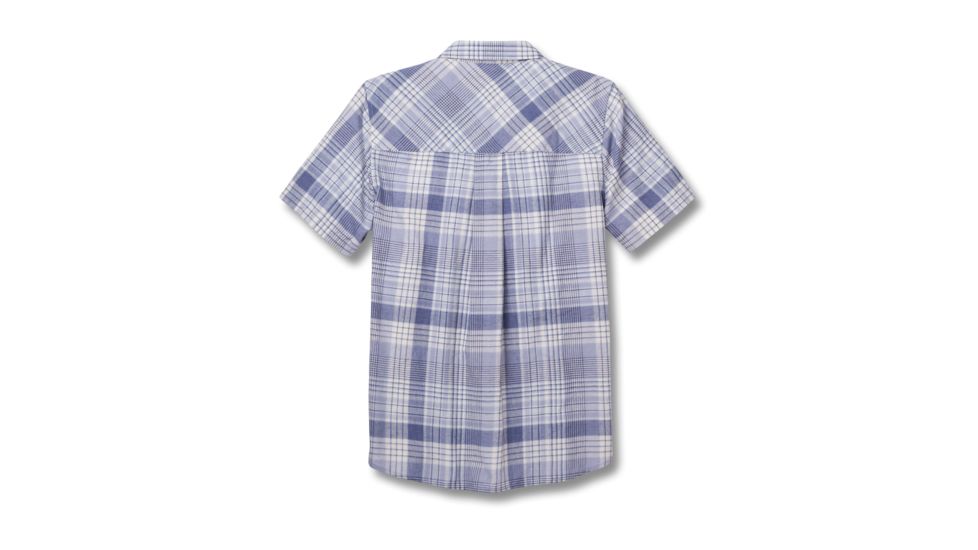 Toad&amp;Co Hookline Men's Short Sleeve Shirt, Weathered Blue, Large T2222703-462-L