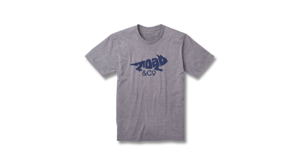 Toad&amp;Co Imbedded Toad Mens Short Sleeve Tee Shirt, Gray Heather, Extra Large, T2002814-040-XL