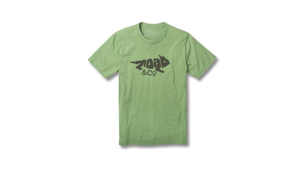 Toad&amp;Co Imbedded Toad Mens Short Sleeve Tee Shirt, Iguana Heather, Extra Large, T2002814-384-XL