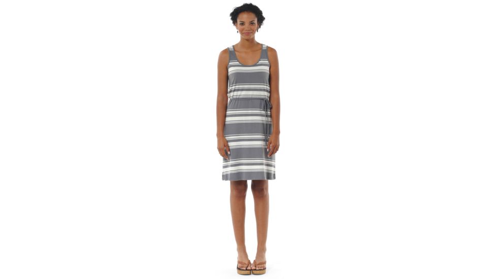 Toad&amp;Co Keyhole Dress - Women's-Smoke Stripe-X-Small