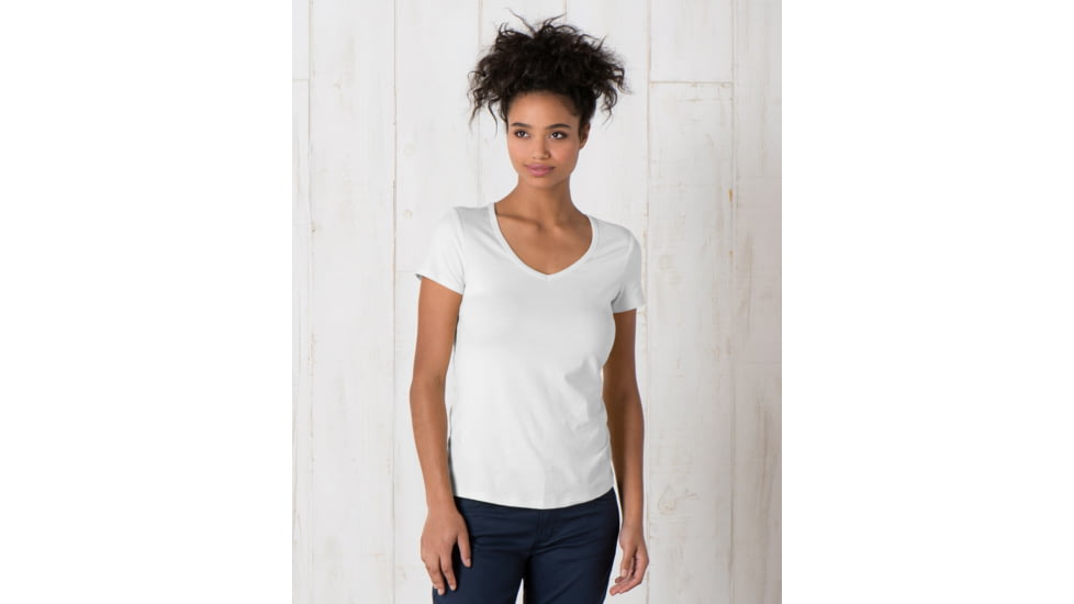 Toad&amp;Co Marley Womens Short Sleeve Tee, White, Large T1012122-000-L