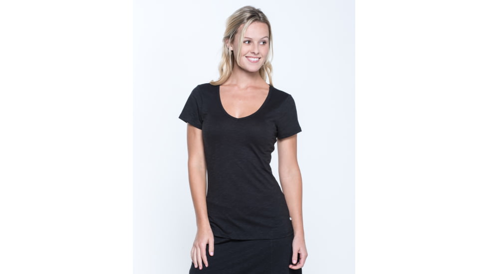 Toad&amp;Co Marley Womens Short Sleeve Tee, Black, Extra Large T1012122-100-XL