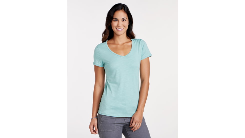 Toad&amp;Co Marley Womens Short Sleeve Tee, Aquifer, Extra Large T1012122-400-XL