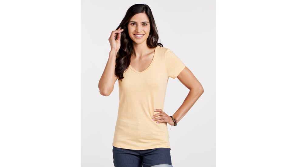 Toad&amp;Co Marley Womens Short Sleeve Tee, Polenta, Extra Large T1012122-658-XL