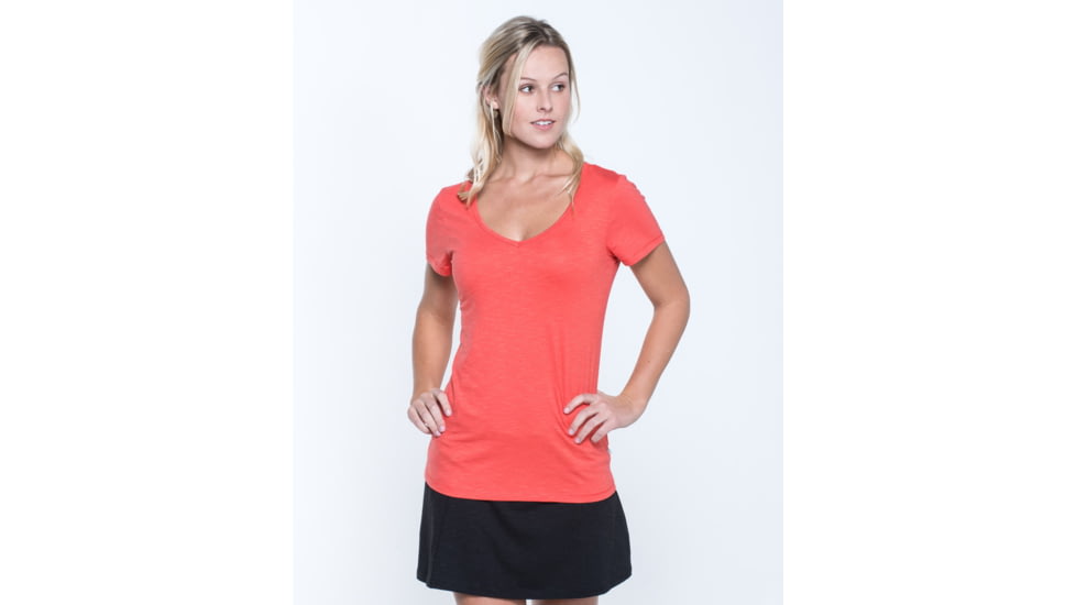 Toad&amp;Co Marley Womens Short Sleeve Tee, Rhubarb, Large T1012122-659-L