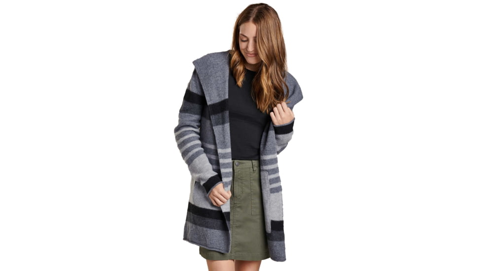 Toad&amp;Co Merino Heartfelt Hoodie - Womens, Charcoal Heather, Extra Large, T1071409-110-XL