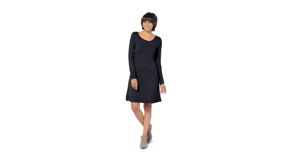 Toad&amp;Co Oolong Long Sleeve Dress - Women's-Black-Small