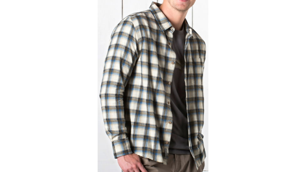 Toad&amp;Co Open Air Long Sleeve Shirt - Men's-Blue Fin-Large