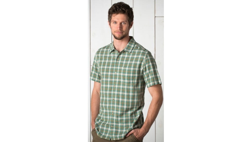 Toad&amp;Co Open Air Short Sleeve Shirt - Mens-Agave-Small htd0015-Agave-Small