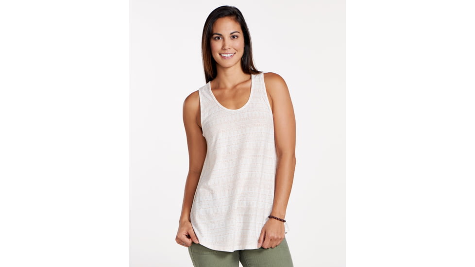 Toad&amp;Co Papyrus Flowy Women's Tank, Egret Geo Seed Print, Extra Large T1112702-103-XL