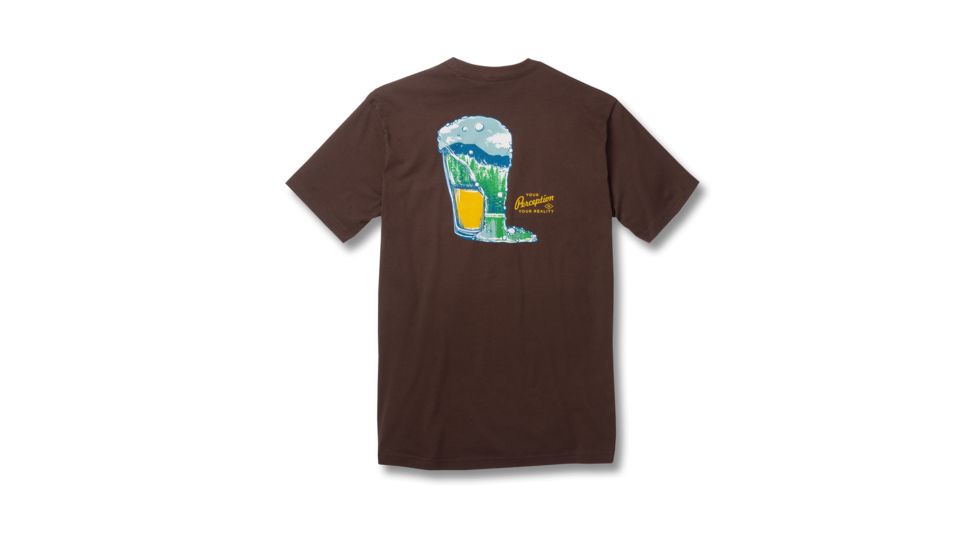 Toad&amp;Co Pint Half Full Men's Graphic Tee, Bark, Large T2002801-249-L