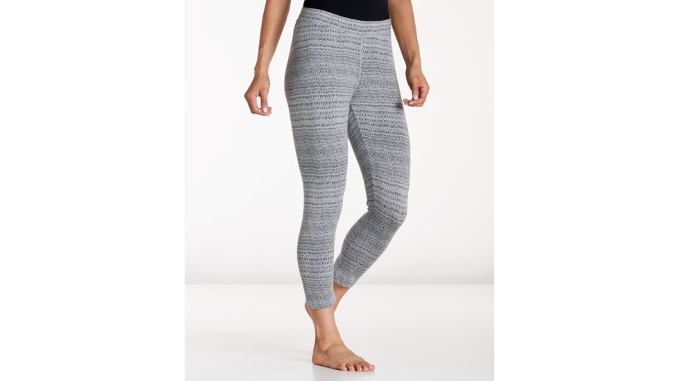 Toad&amp;Co Print Lean Capri Legging - Women's, Light Ash Rain Drop Print, Large T1452700-030-L