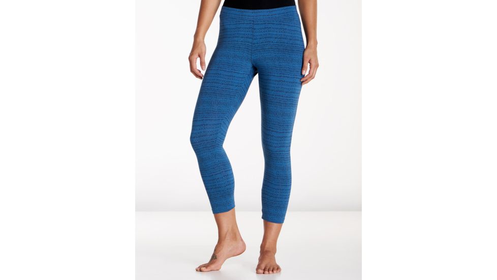 Toad&amp;Co Print Lean Capri Legging - Women's, Bright Indigo Rain Drop Print, Large T1452700-434-L