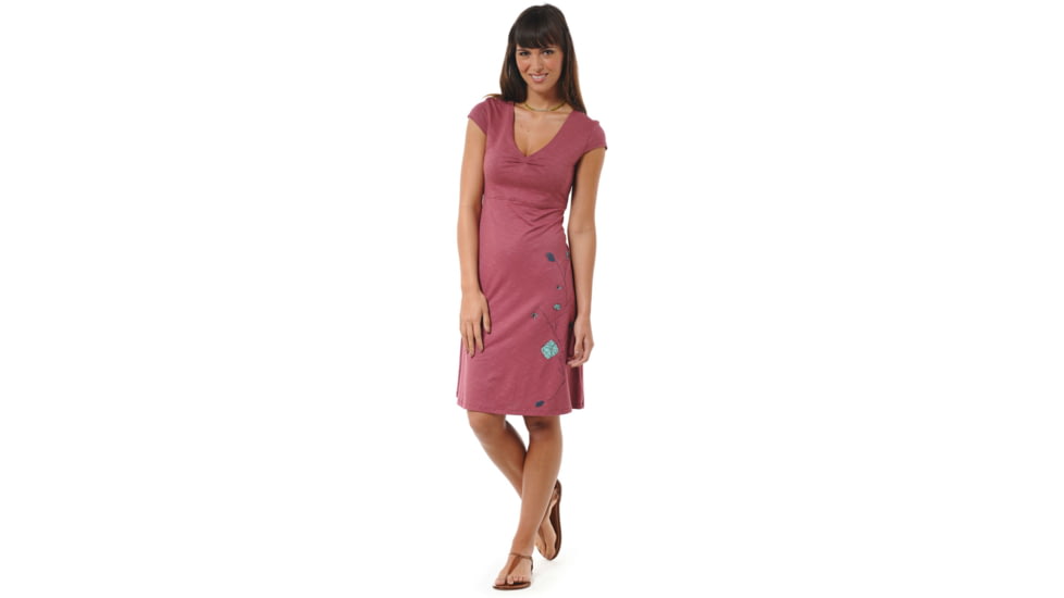 Toad&amp;Co Rosemarie Dress - Women's-Rosewood Placement Print-X-Small