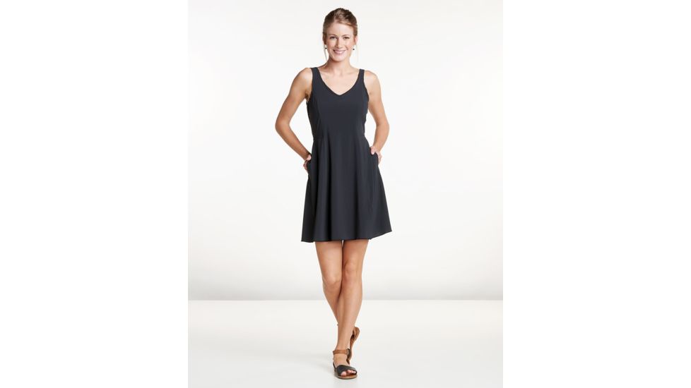 Toad&amp;Co Sunkissed Cutout Dress, Black, Extra Small, T1792801-100-XS
