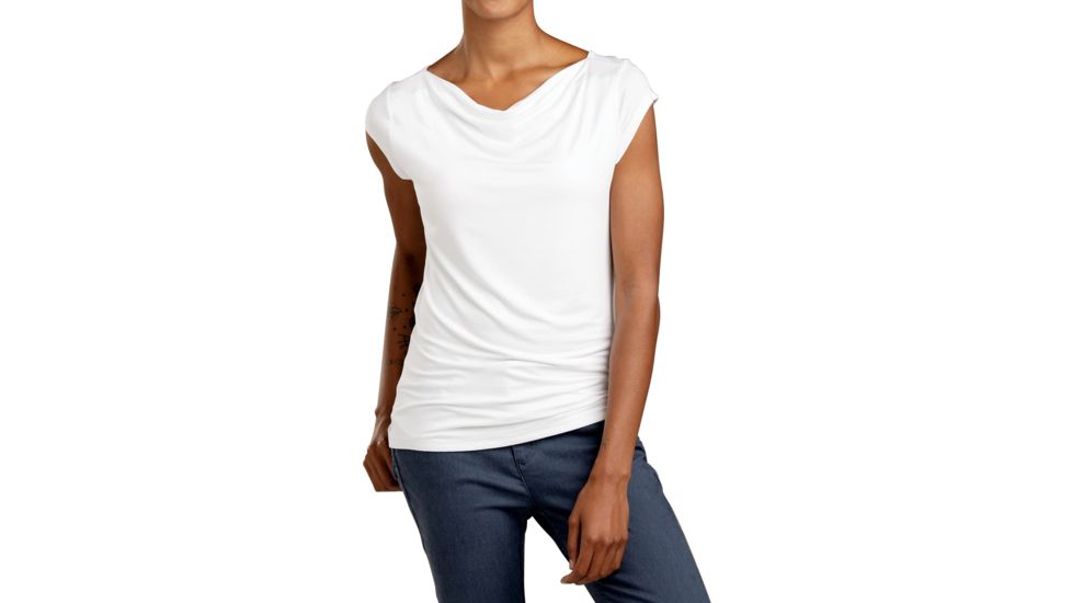 Toad&amp;Co Susurro Duo Short Sleeve Tee - Womens, White, Large, T1002900-000-L