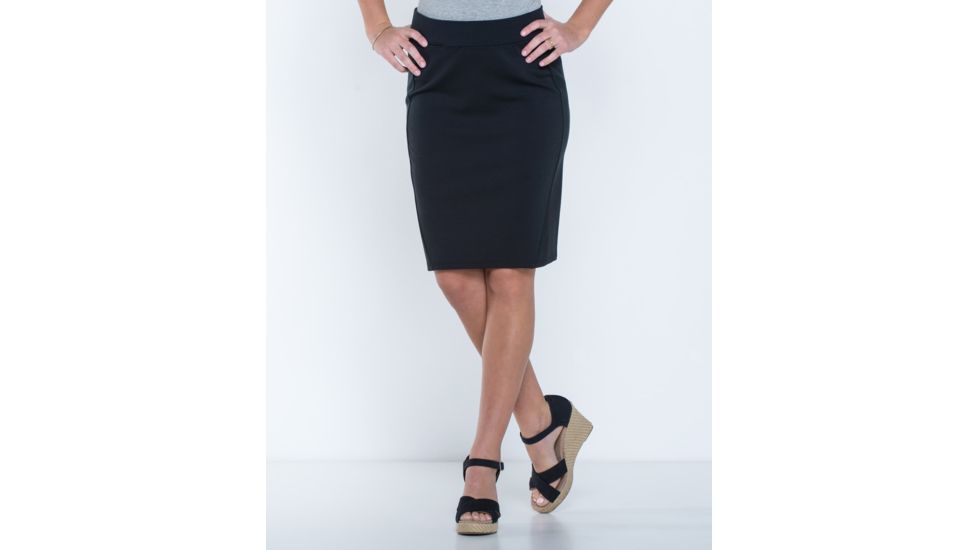 Toad&amp;Co Transita 21 Inch Skirt, Black, Large T1842702-100-L