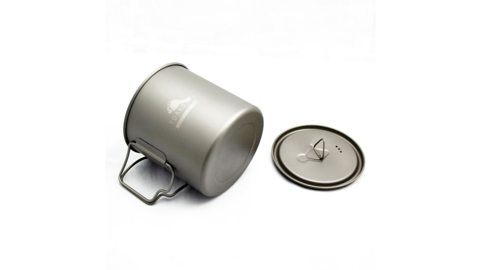 TOAKS LIGHT Titanium 650ml Pot, Grey, POT-650-L