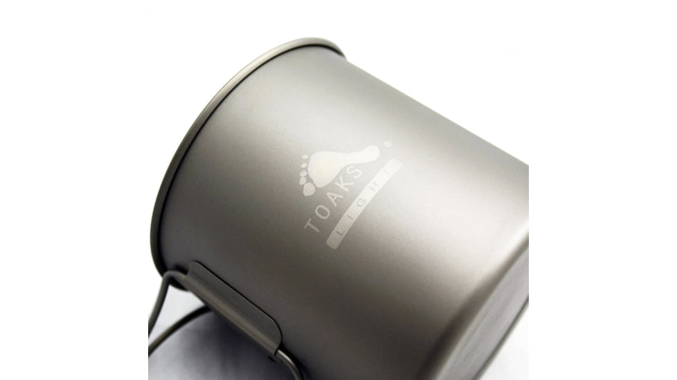 TOAKS LIGHT Titanium 650ml Pot, Grey, POT-650-L