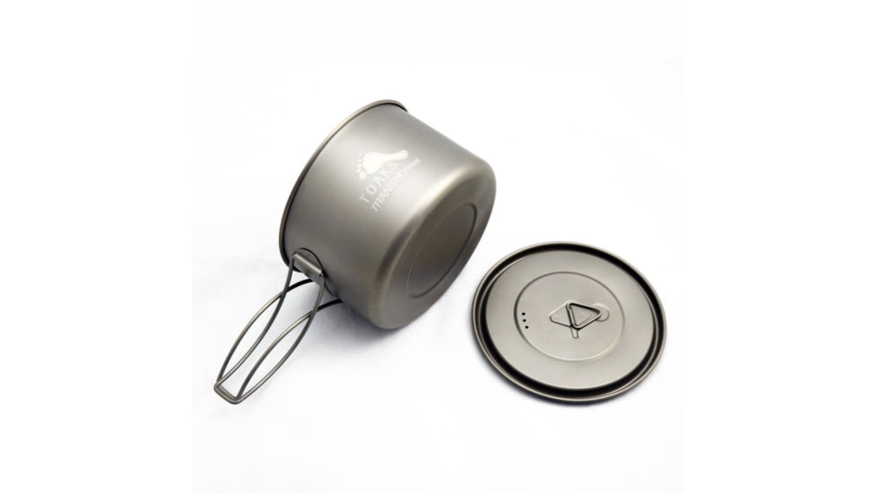 TOAKS LIGHT Titanium 700ml Pot, Grey, POT-700-D115-L