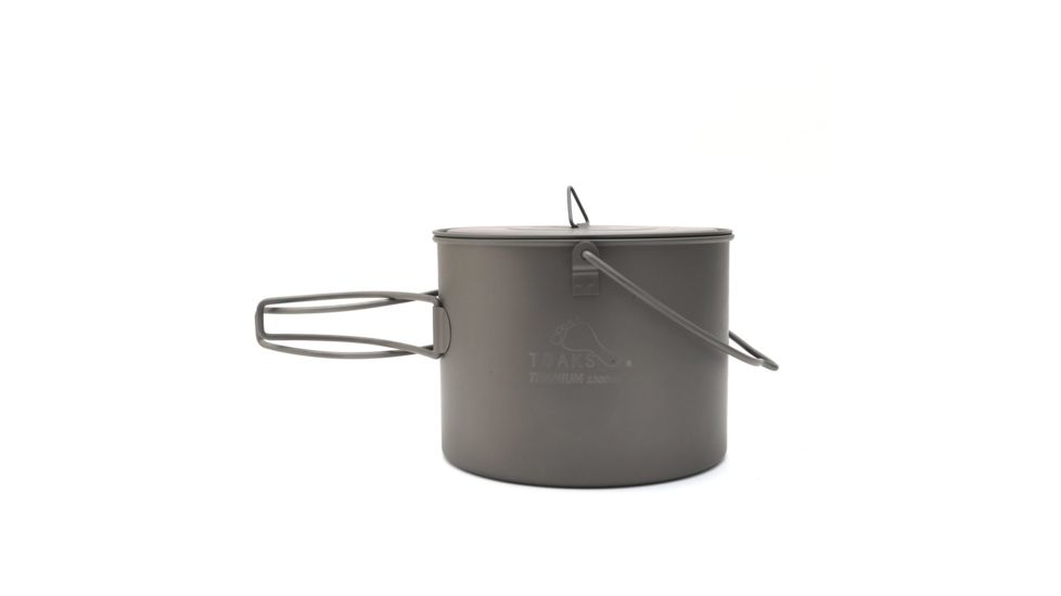 TOAKS Titanium 1300ml Pot w/Bail, Grey, POT-1300-BH