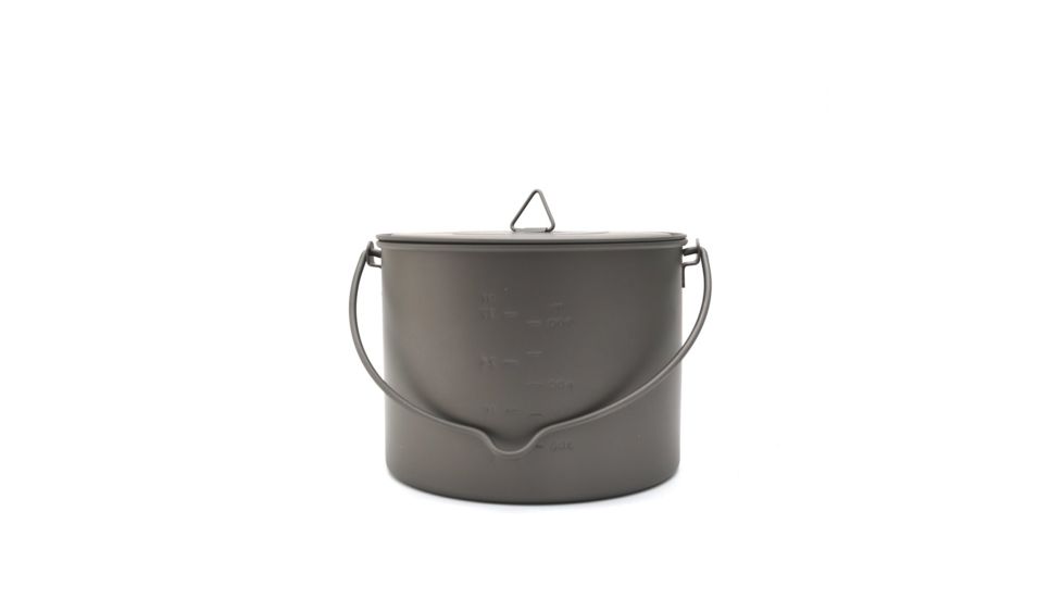 TOAKS Titanium 1300ml Pot w/Bail, Grey, POT-1300-BH