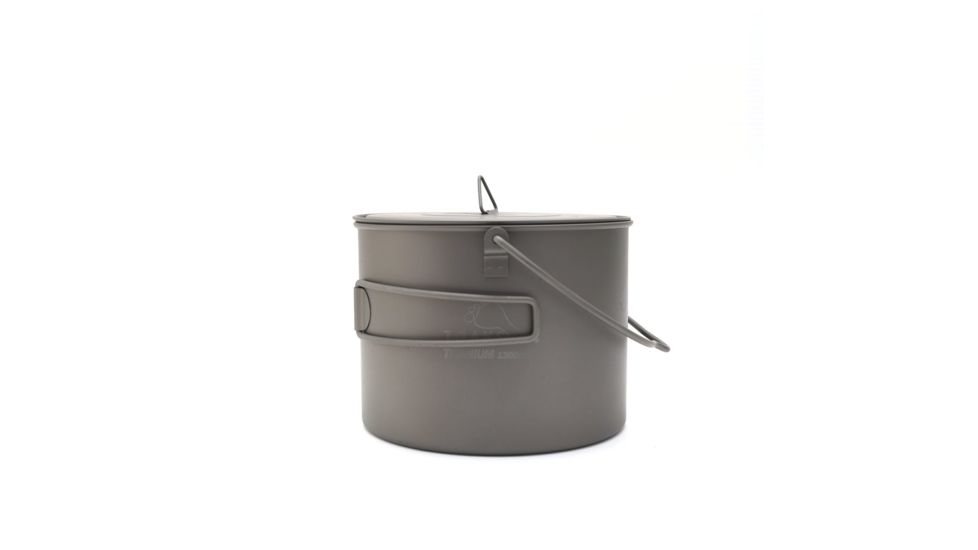 TOAKS Titanium 1300ml Pot w/Bail, Grey, POT-1300-BH