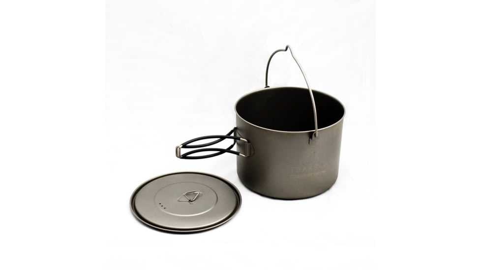 TOAKS Titanium 1600ml Pot w/Bail, Grey, POT-1600-BH