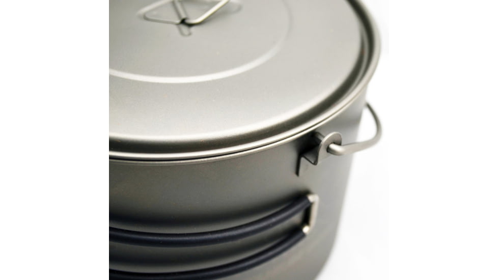 TOAKS Titanium 1600ml Pot w/Bail, Grey, POT-1600-BH