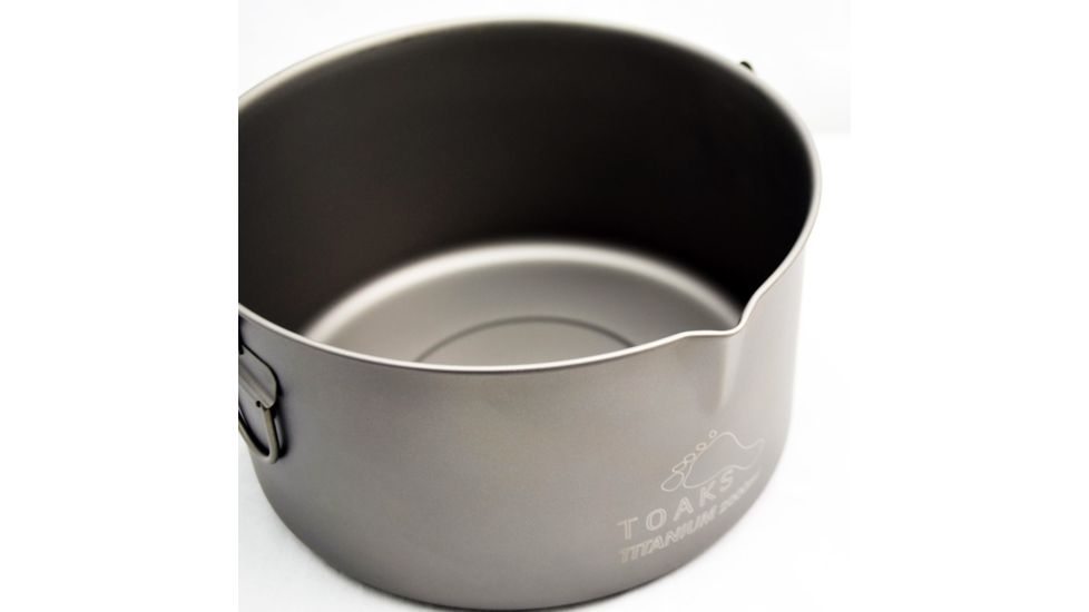 TOAKS Titanium 2000ml Pot w/Bail, Grey, POT-2000-BH