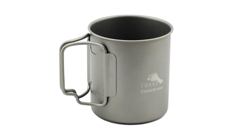 TOAKS Titanium 450ml Cup, Grey, CUP-450