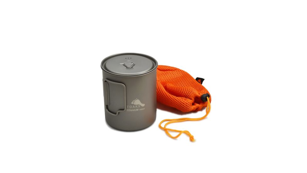 TOAKS Titanium 750ml Pot, Grey, POT-750, EDEMO1