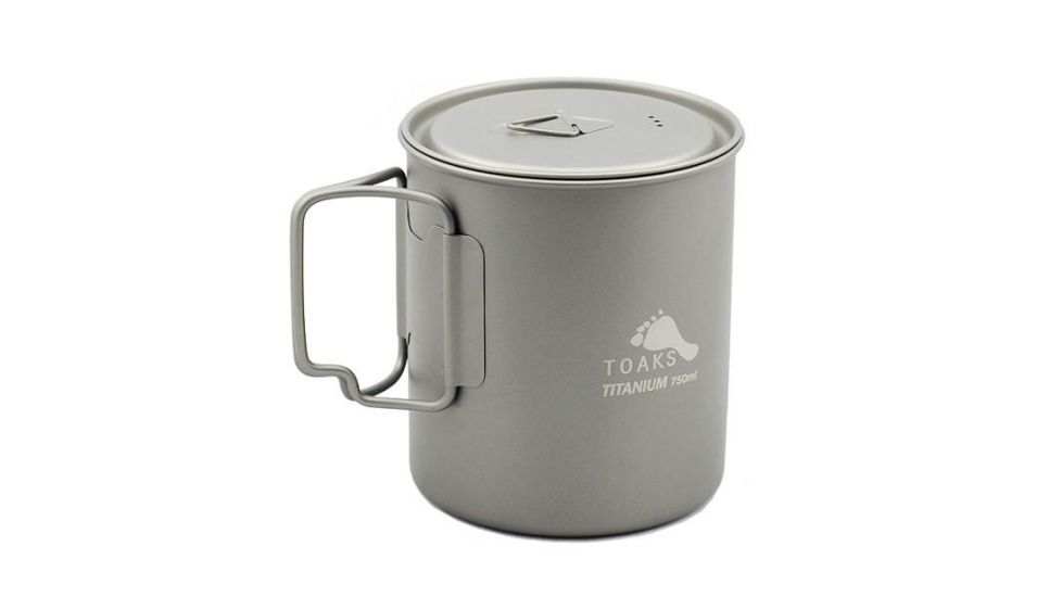 TOAKS Titanium 750ml Pot, Grey, POT-750, EDEMO1