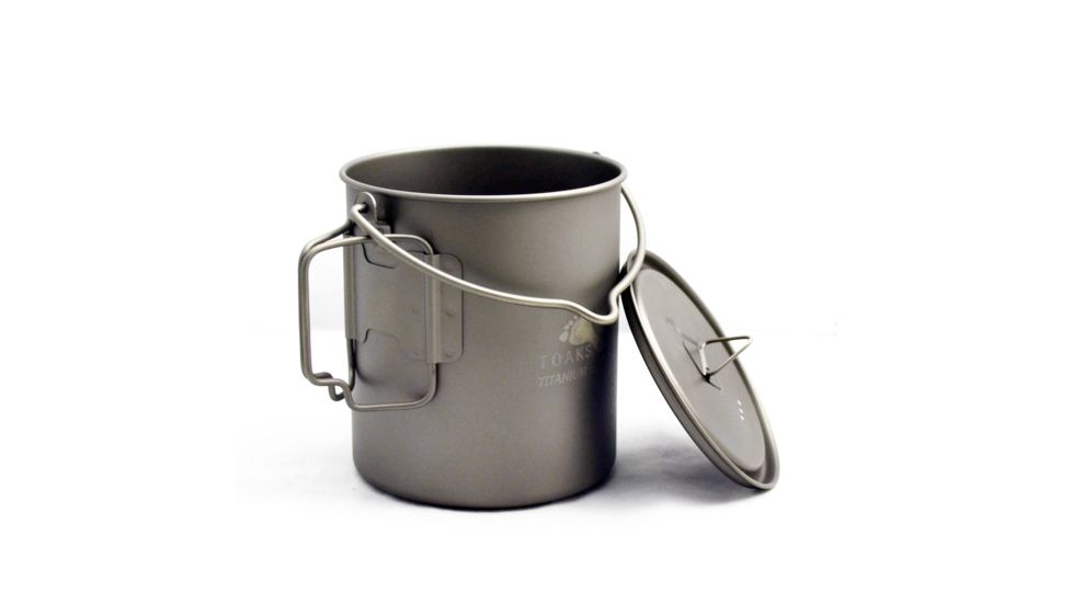 TOAKS Titanium 750ml Pot w/Bail, Grey, POT-750-BH