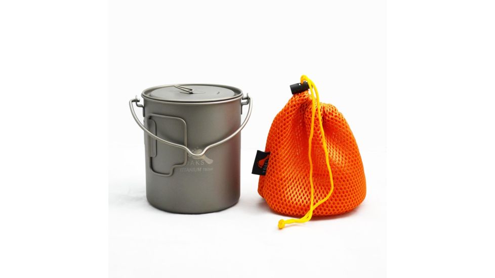 TOAKS Titanium 750ml Pot w/Bail, Grey, POT-750-BH