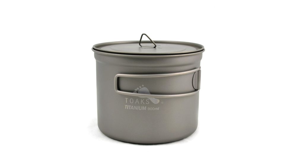 TOAKS Titanium 900ml D115mm Pot, Grey, POT-900-D115