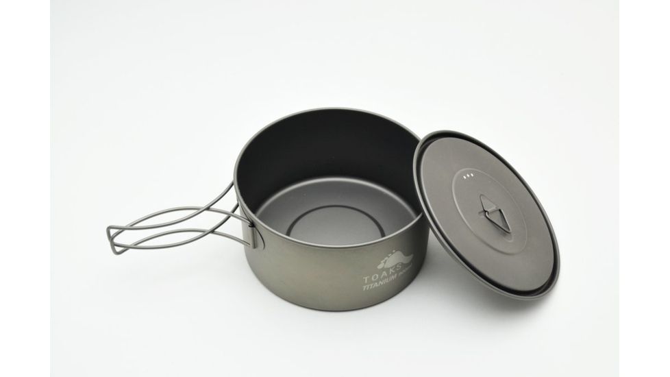 TOAKS Titanium 900ml D130mm Pot, Grey, POT-900-D130