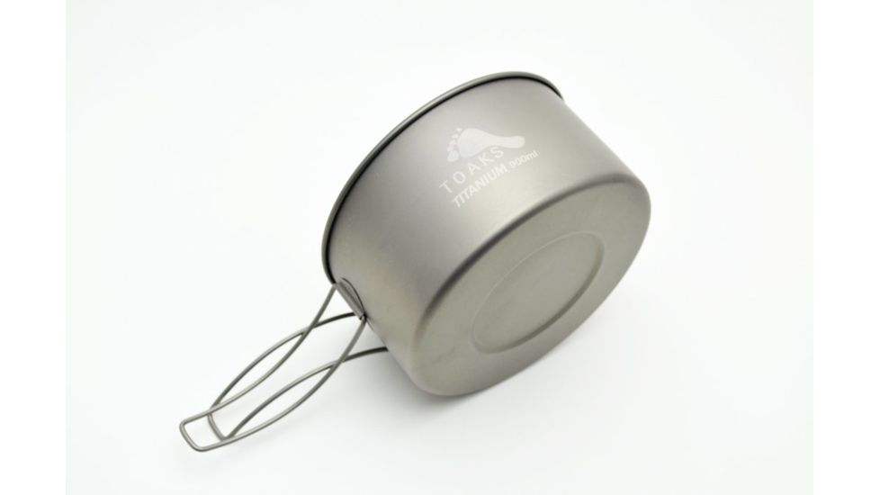 TOAKS Titanium 900ml D130mm Pot, Grey, POT-900-D130