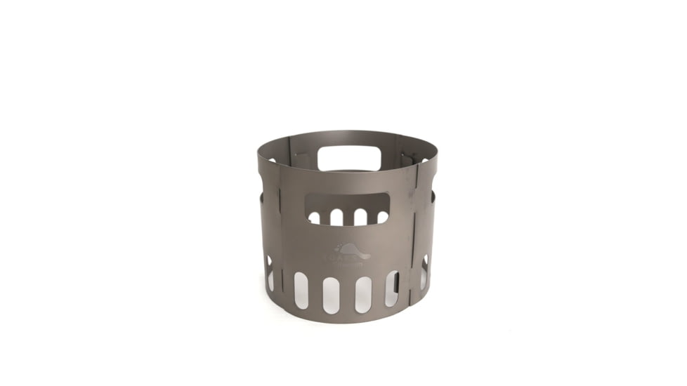 TOAKS Titanium Alcohol Stove Pot Stand, Detachable to 4 Pieces, Grey, FRM-02