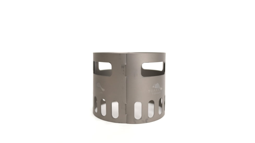 TOAKS Titanium Alcohol Stove Pot Stand, Detachable to 4 Pieces, Grey, FRM-02