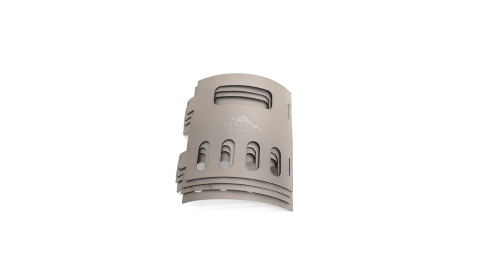 TOAKS Titanium Alcohol Stove Pot Stand, Detachable to 4 Pieces, Grey, FRM-02