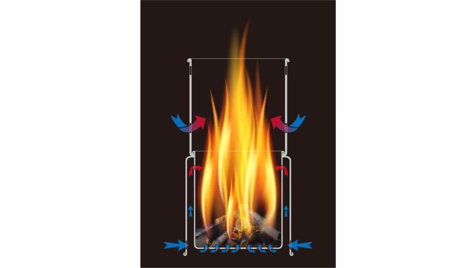 TOAKS Titanium Backpacking Wood Burning Stove, Grey, STV-11, EDEMO1